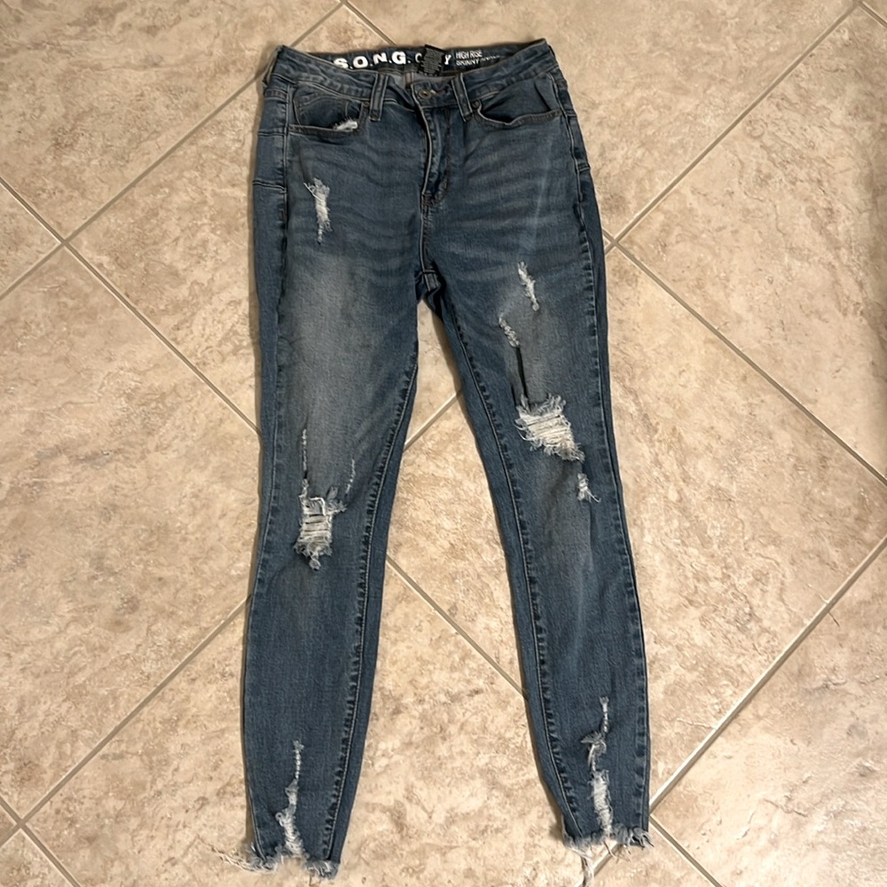 SONG curvy high rise skinny ankle jeans. Size 7/28